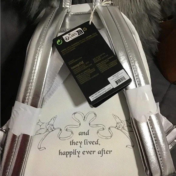 Loungefly White and Gray Castle Backpack - Picture 5 of 7